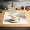 Cappuccino - Schuim - Schotel - Beige Inductie beschermer vinyl 3mm klein -sfeer5