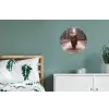 Schotse hooglander - Bos - Koe - Dieren - Natuur Wandcirkel aluminium klein -slaapkamer