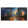 Auto - Skyline - Zon - Blauw Muismat XXL klein -3d_leeg