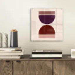 Zandloper - Symmetrisch - Rood - Paars plexiglas 5mm klein -sfeer1