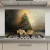 Kerstboom - Cadeaus - Goud keuken achterwand spatscherm klein -3d_website