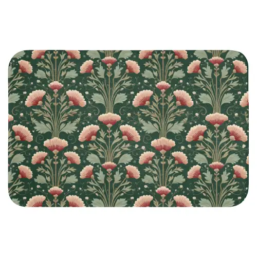 Patroon - Botanisch - Kleurrijk WCmat klein 1009 -3d