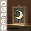 Maan - Quote - Bloemen - Sterren Light Box met kabel (Tafellamp) klein -USP_NL