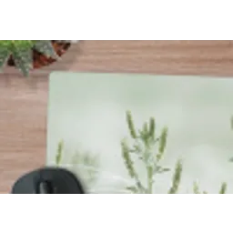 Grassen - Minimalistisch - Groen muismat rubber klein -closeup
