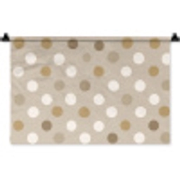 Polka - Dots - Beige Wandkleed katoen klein 269 -zz3d