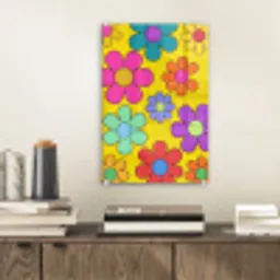 Bloemen - Illustratie - Kleurrijk plexiglas 5mm klein -sfeer1