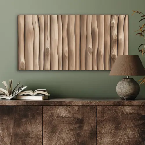 Hout - Stam - Lichtbruin PET vilt middel -sfeer2