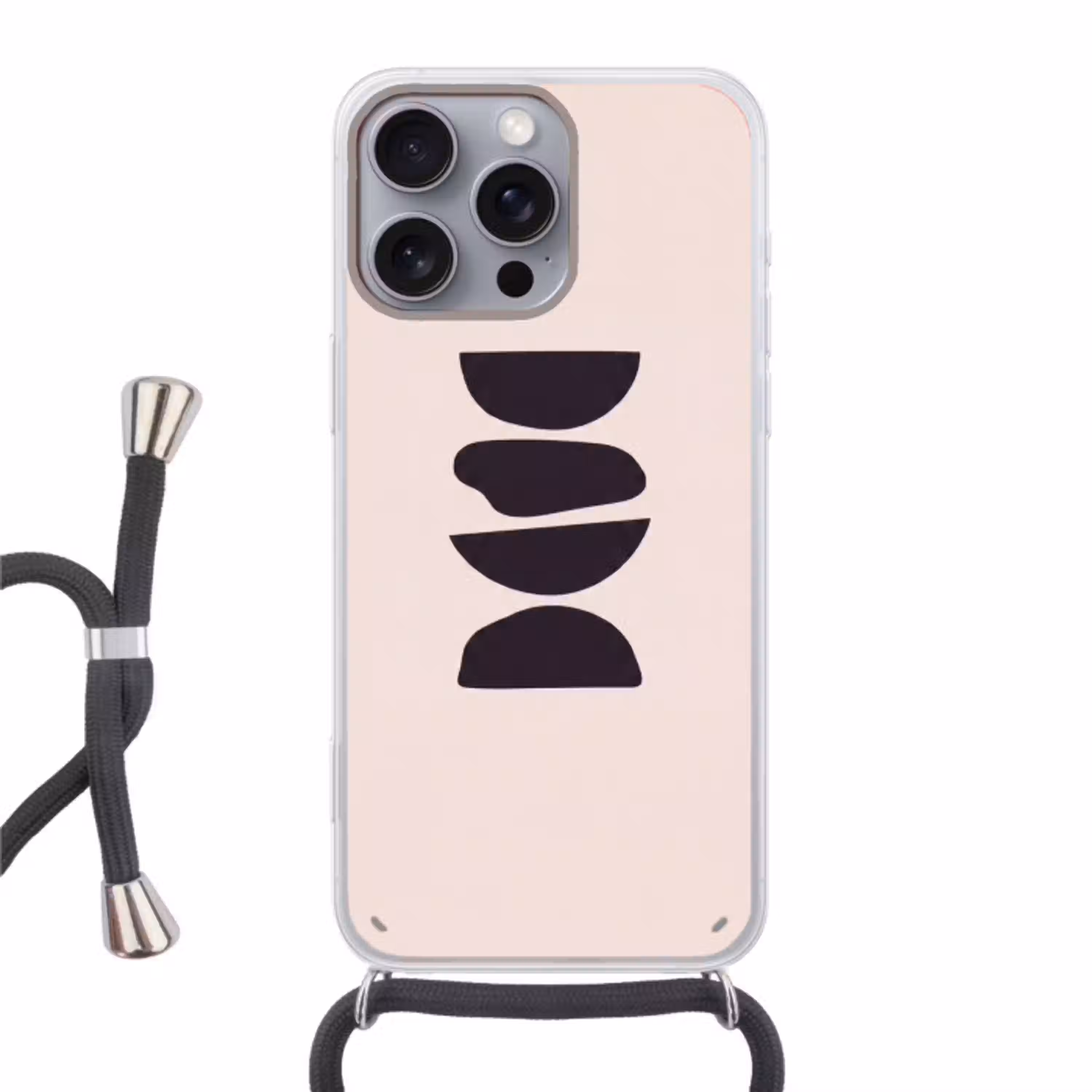 Vormen - Abstract - Modern Hoesje iPhone 16 Pro Max met koord klein -3d
