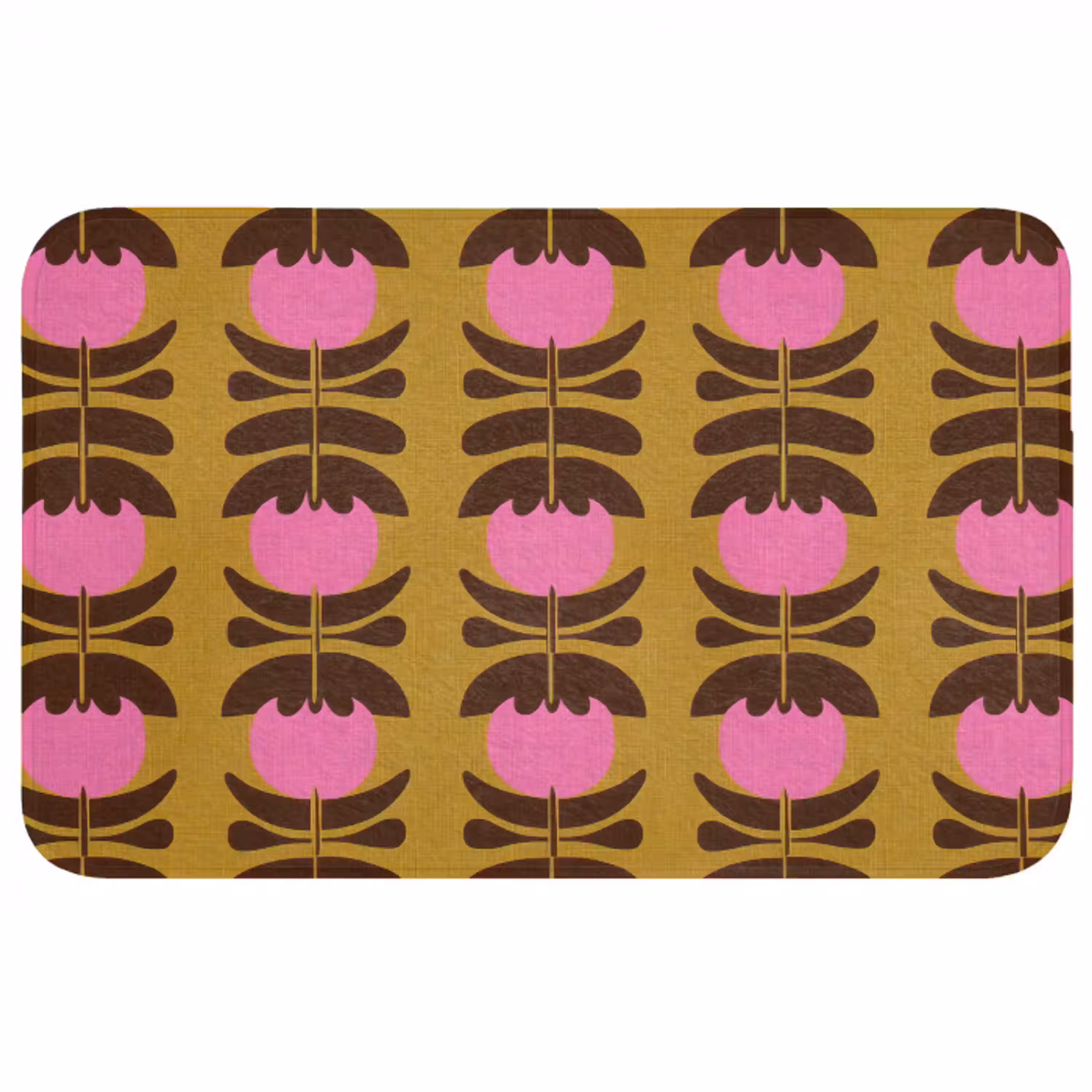 Abstract - Bloemen - Roze WCmat middel 1009 -3d