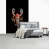 Kreeft - Borduur - Kleurrijk - Bloemen fotobehang vinyl groot -slaapkamer