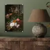 Vaas met bloemen - Schilderij van Rachel Ruysch plexiglas 5mm klein -sfeer3