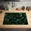 Bladeren - Ovaal - Groen - Nerven Inductie beschermer vinyl 3mm klein -sfeer5