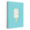 Ijsje - Stokje - Sprinkles - Lichtblauw KitchenYeah - Keuken - Canvas klein -3d