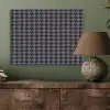 Plaid - Patroon - Ruit - Blauw PET vilt klein 837 -sfeer2
