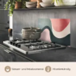 Abstract - Golven - Sierlijk - Roze keuken achterwand spatscherm klein -usp_DE