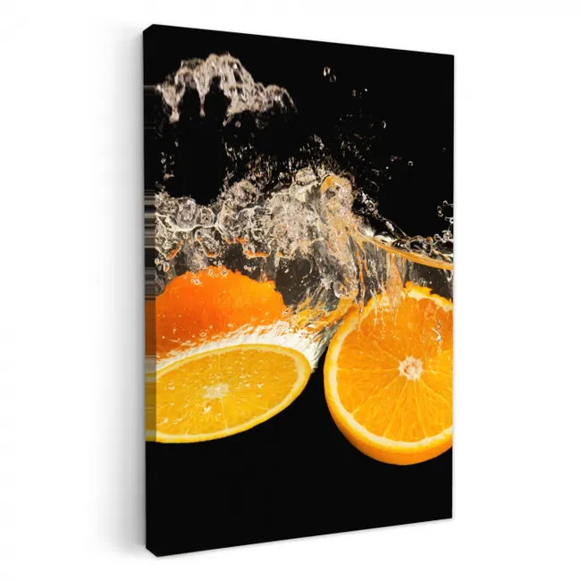 Citrus Splash KitchenYeah - Keuken - Canvas klein -3d
