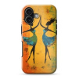 Dansen - Vrouwen - Verfstructuur Toughcase MagSafe Apple iPhone 17 klein -3d