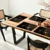 Hert - Zonnebril - Zwart - Pak Placemat vinyl groot -zzsfeer4_Kitchenyeah-website