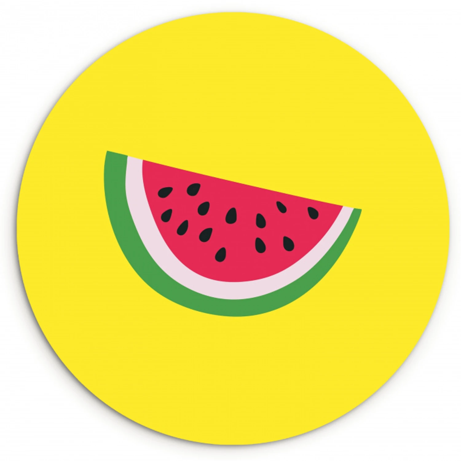 Fruit - Watermeloen - Geel KitchenYeah - Keuken - Wandcirkel Forex klein -3d