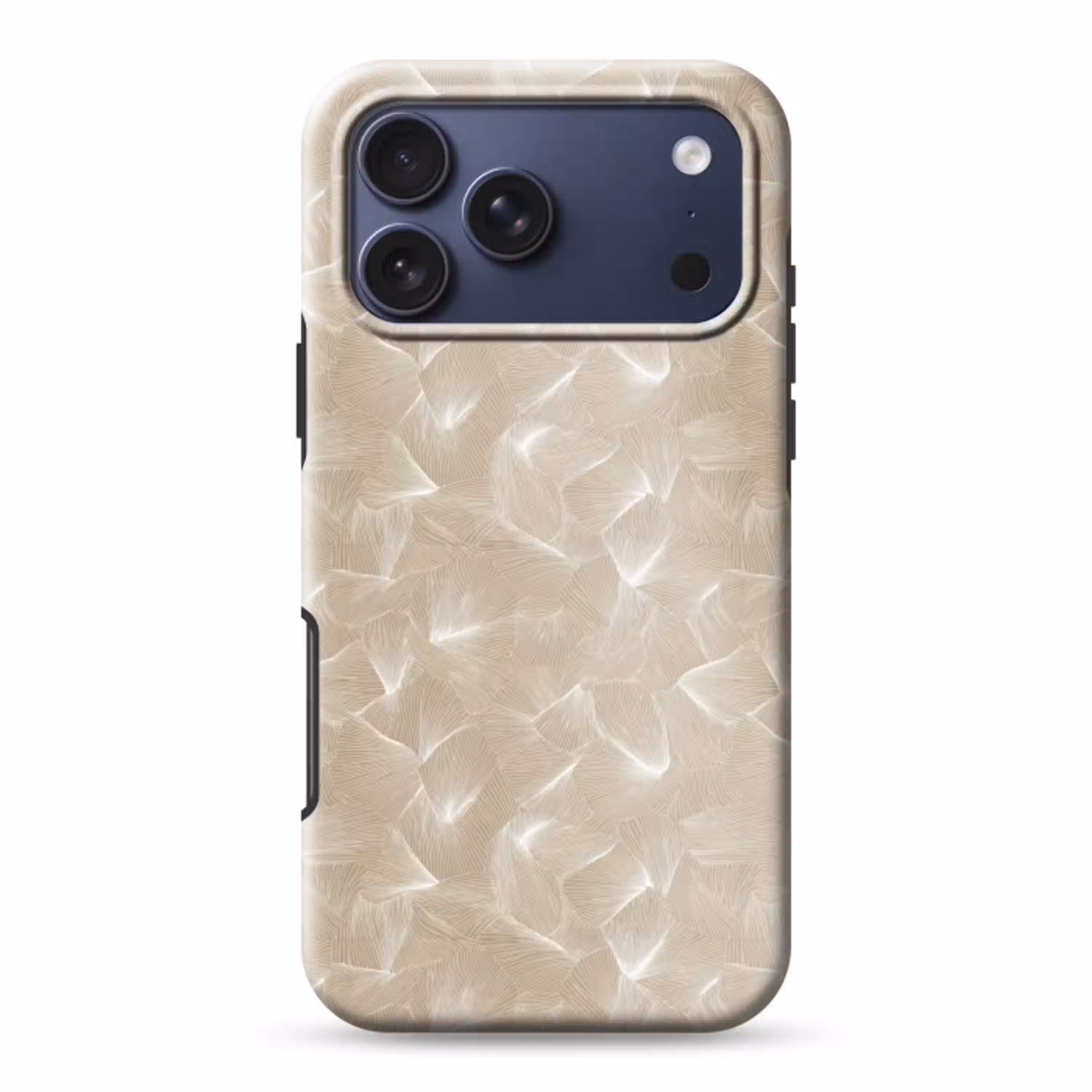 Organisch - Textuur - Beige Toughcase MagSafe Apple iPhone 17 Pro Max klein 1019 -3d