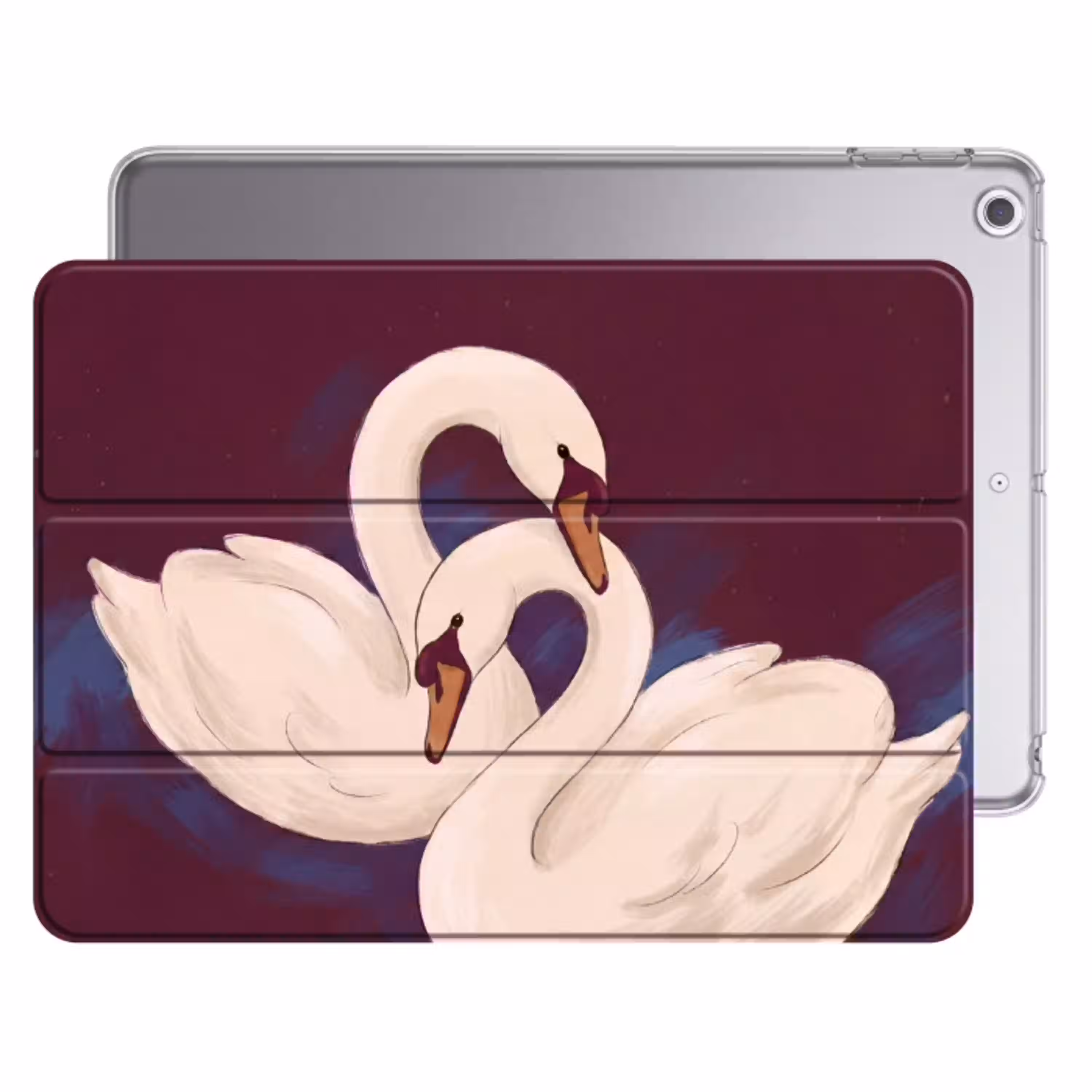 Vogel - Koppel - Liefde - Abstract - Wit Apple iPad 2017 middel -threedimensional_3d_global