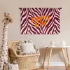 New era - Bordeaux - Zebraprint Wandkleed katoen middel -wsfeer5_kind