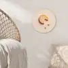 Koekje - Kruimels - beige Wandcirkel kunststof plaat 5mm dik klein -sfeer5