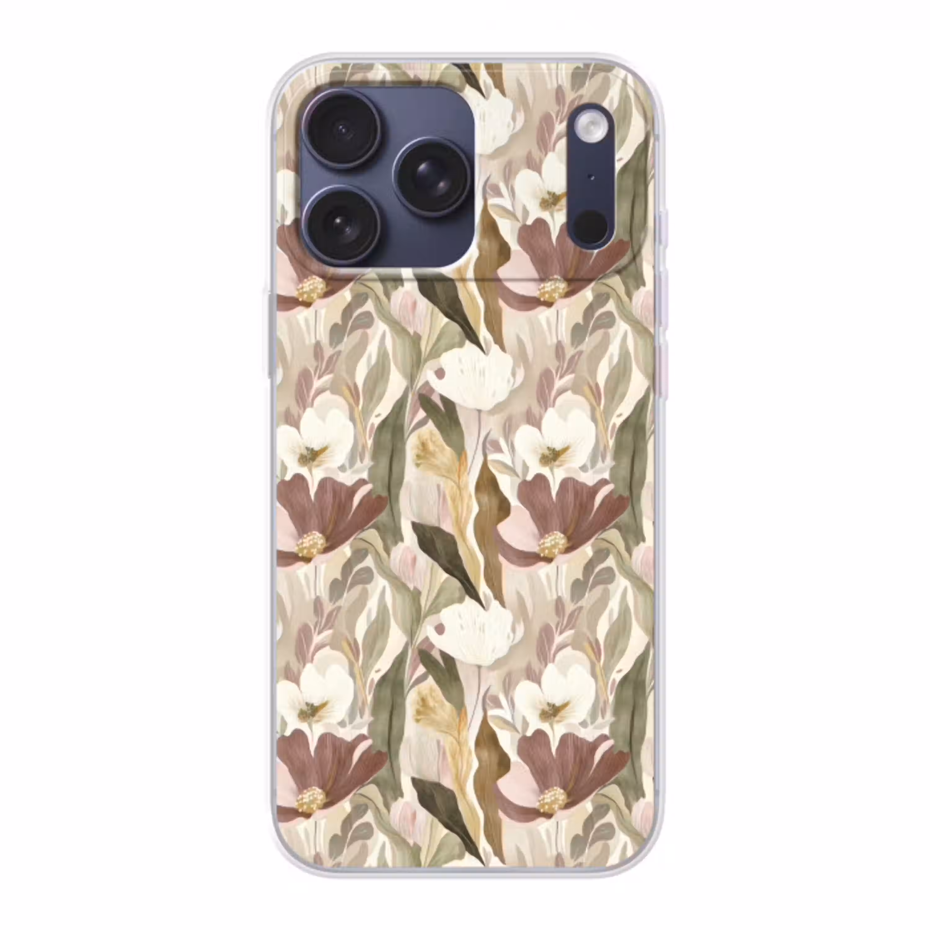 Bloemen - Aquarel - Kleurrijk Telefoonhoesje iPhone 17 Pro Max klein 879 -3d