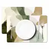 Japandi - Abstract - Groen Placemat vinyl groot -zzsfeer2_Kitchenyeah-website