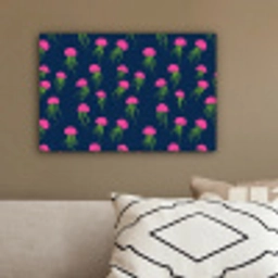 Kwallen - Diepzee - Neon canvas 2cm klein 34 -sfeer3