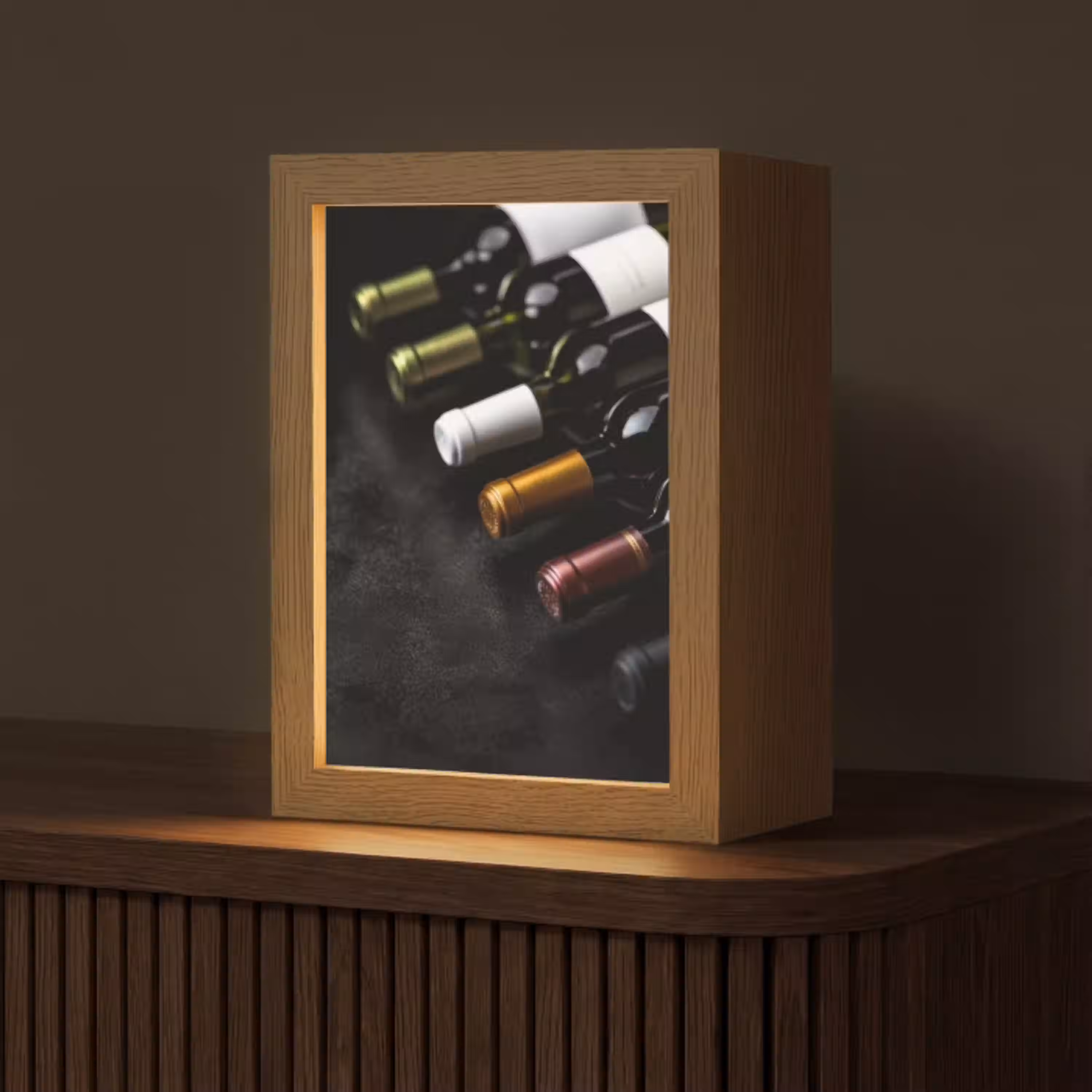 Wijn - Flessen - Variatie - Smaken Light Box met kabel (Tafellamp) klein -z3d_website