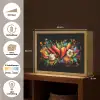 Groente - Peper - Knoflook - Graffiti - Verf - Kleurrijk Light Box met batterij (Wandlamp) middel -USP_websiteoverzichtNL