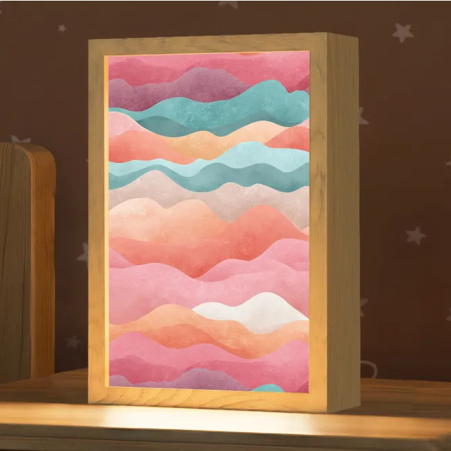 Kids’ Night Light - Waves - Colorful - Abstract