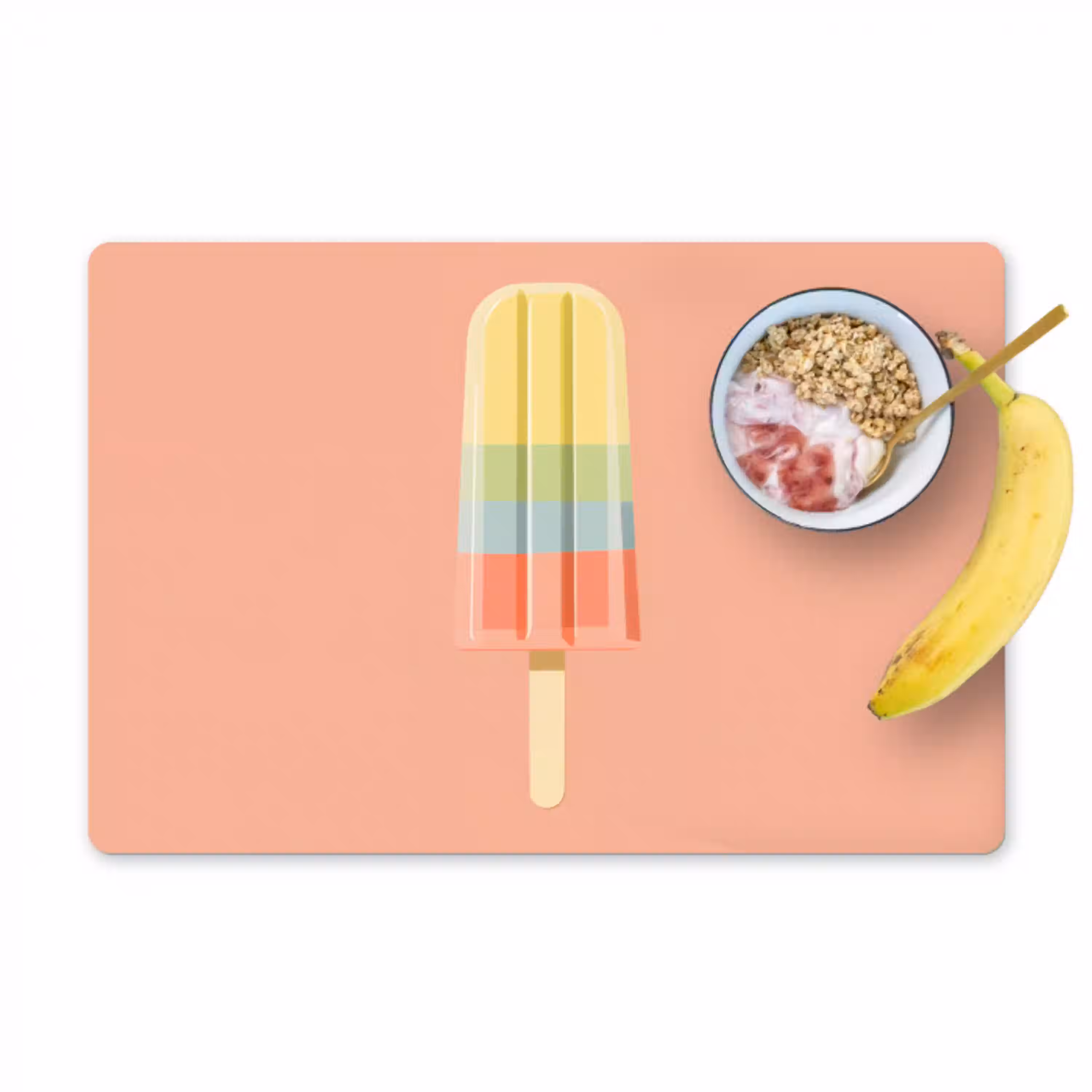 Waterijsje - Pasteltinten - Minimalistisch Placemat vinyl groot -zzzproduct_Kitchenyeah-website