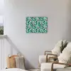 Panterprint - Bladeren - Jungle Tuinposter op houten frame 2 cm dik klein -sfeer1