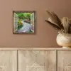 Doorkijk - Bloemen - Tuinpad - Natuur - Raam aluminium wit klein -sfeer4