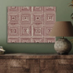 Geometrisch - Patroon - Rood PET vilt klein 837 -sfeer2