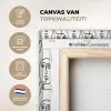 Herhaling - Gezichten - Expressie canvas 2cm xxl 828 -sfeer2