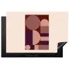 Geometrisch - Cirkels - Rood Inductie beschermer vinyl 3mm klein -3d