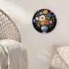 Vaas - Boeket - Bloemen - Kleur Wandcirkel kunststof plaat 5mm dik klein -sfeer5