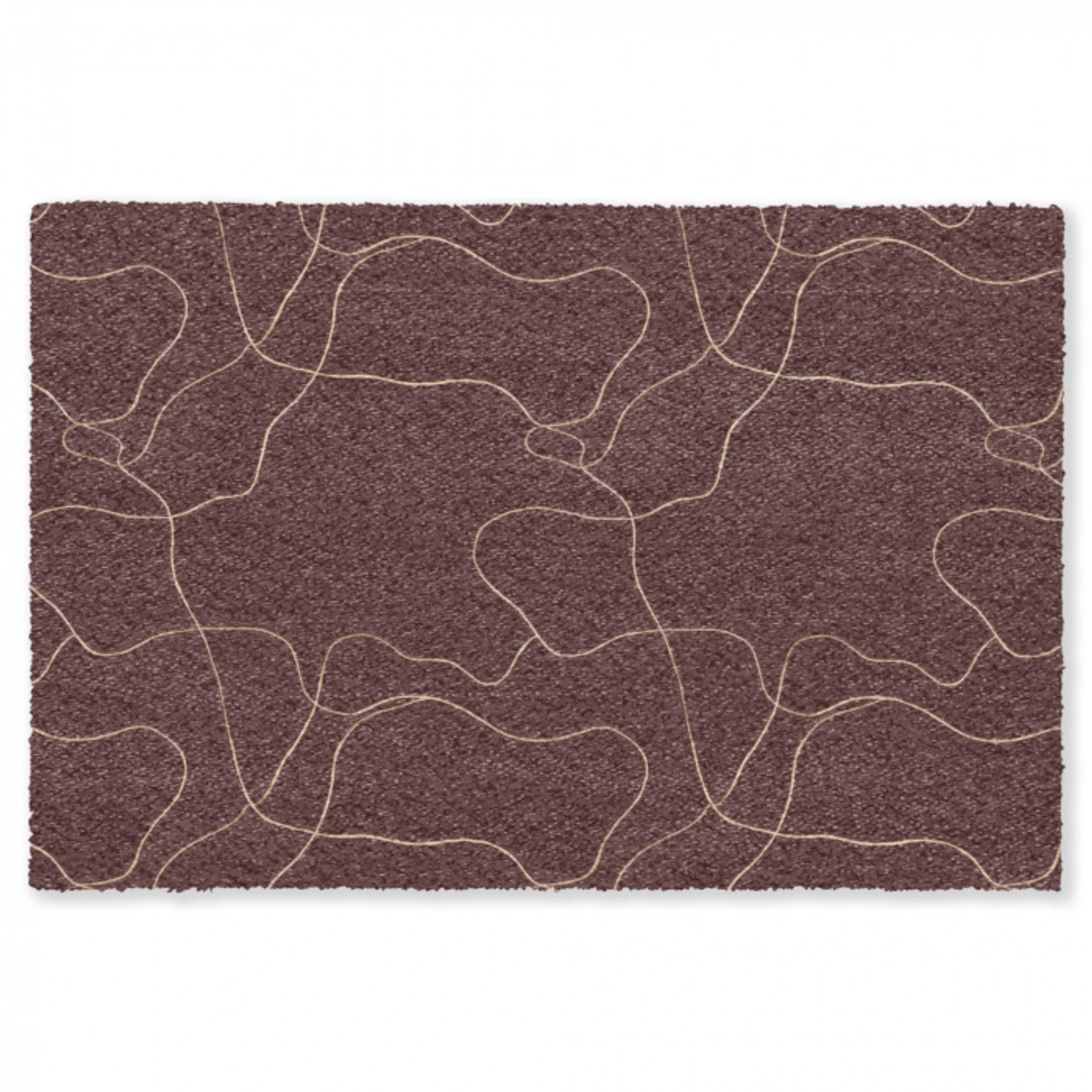 Abstract - Modern - Bruin Vloerkleed Rechthoek klein 1091 -3d