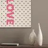 Love - Stippen - Roze PET vilt klein -sfeer6_closeup