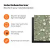 Botanisch - Vogels - Groen Inductie beschermer vinyl 3mm klein 276 -zzzzzzz-td-ups