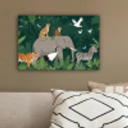 Tropisch - Jungle -  Groen canvas 2cm klein -sfeer3