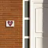 Rood hart - Traditioneel Naambord Rechthoek middel -sfeer3-rechthoek-S
