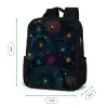 Sterren - Kleurrijk - Lichtgevende kernen Rugzak - Zwart middel -productfoto_formaten