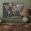 Wereldkaart - Stenen - Realistisch PET vilt klein -sfeer2