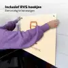 Wijn - Zomer - Quote - Oranje Inductie beschemer met haakjes middel -ky-ophangen-nl