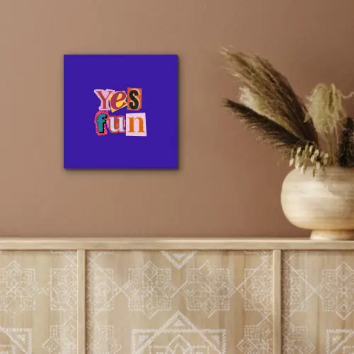 Yes fun - Kleurrijk - Collage-stijl aluminium wit klein -sfeer4