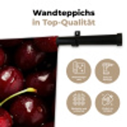 Rood - Fruit - Kersen Wandkleed katoen klein -tsfeer2_DE